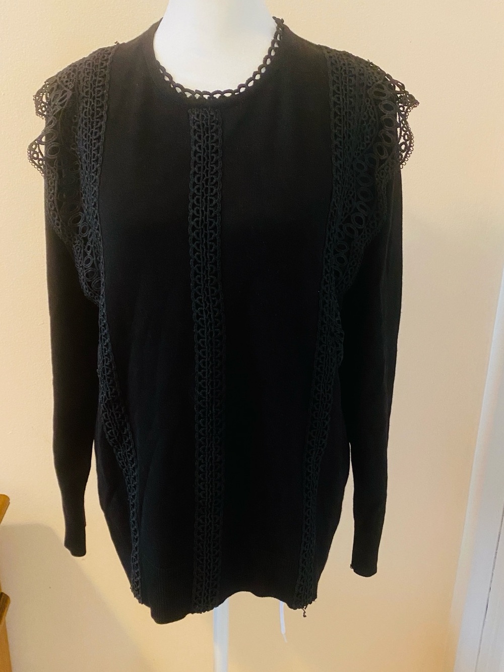Lace Cable and Gauge sweater size xl